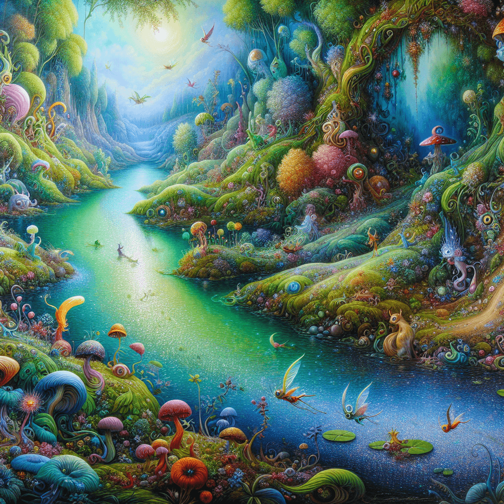 Enchanted Riverbend Number Painting