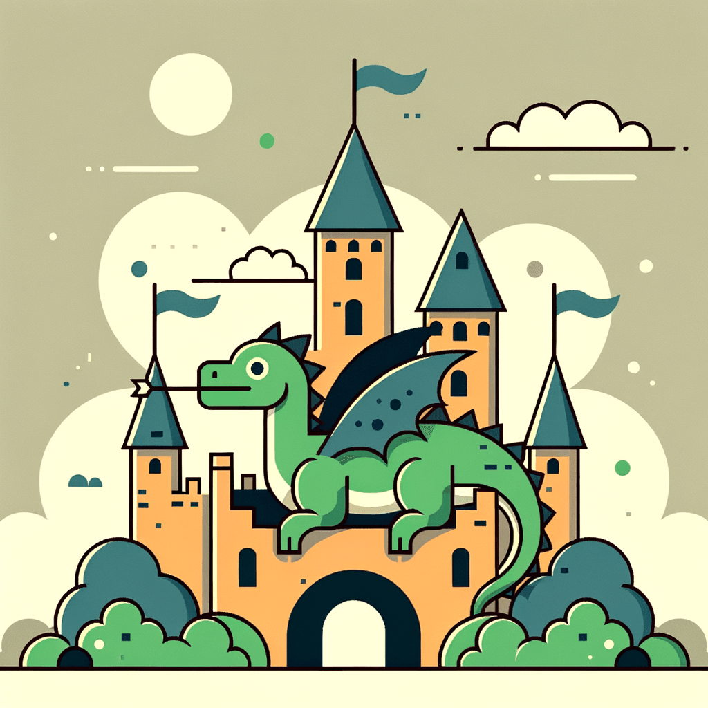 Fantasy Dragon's Kingdom Paint By Number