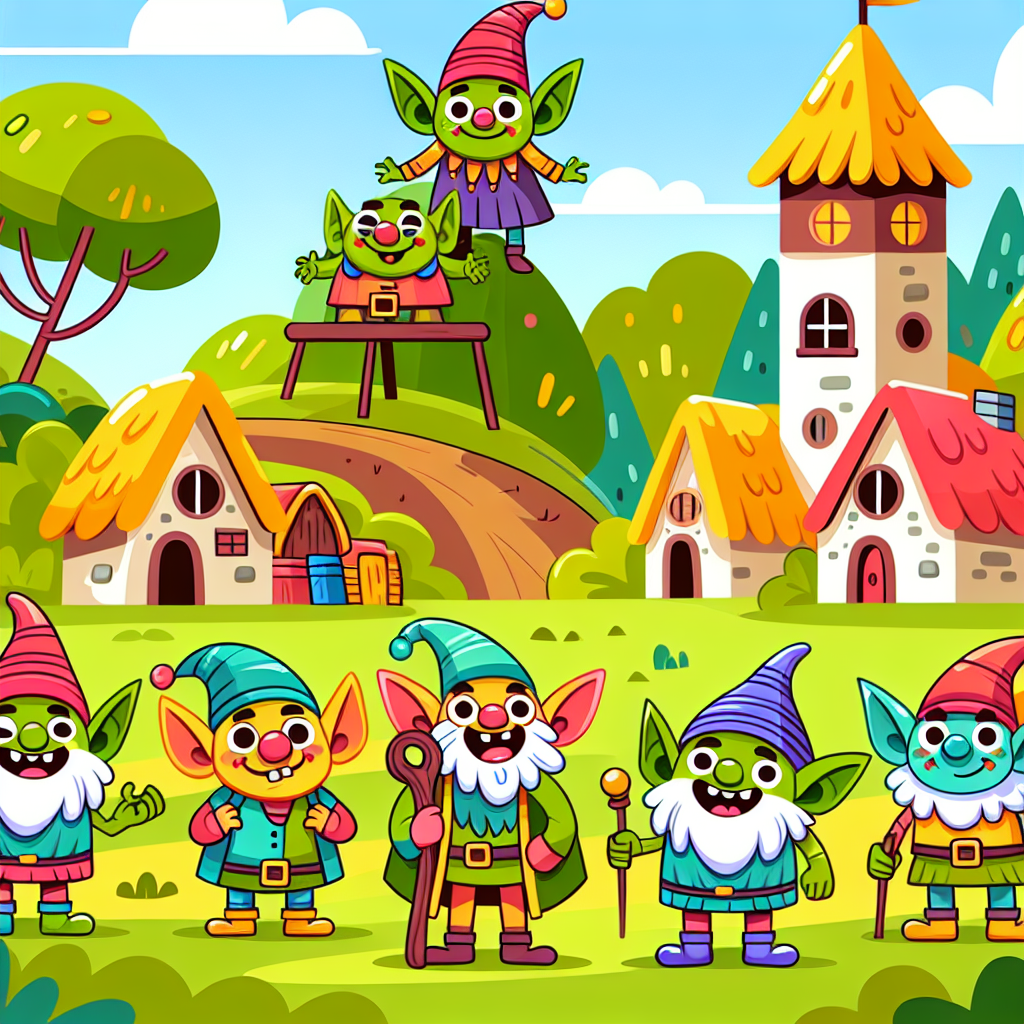 Giggly Goblin Village DIY Paint By Numbers