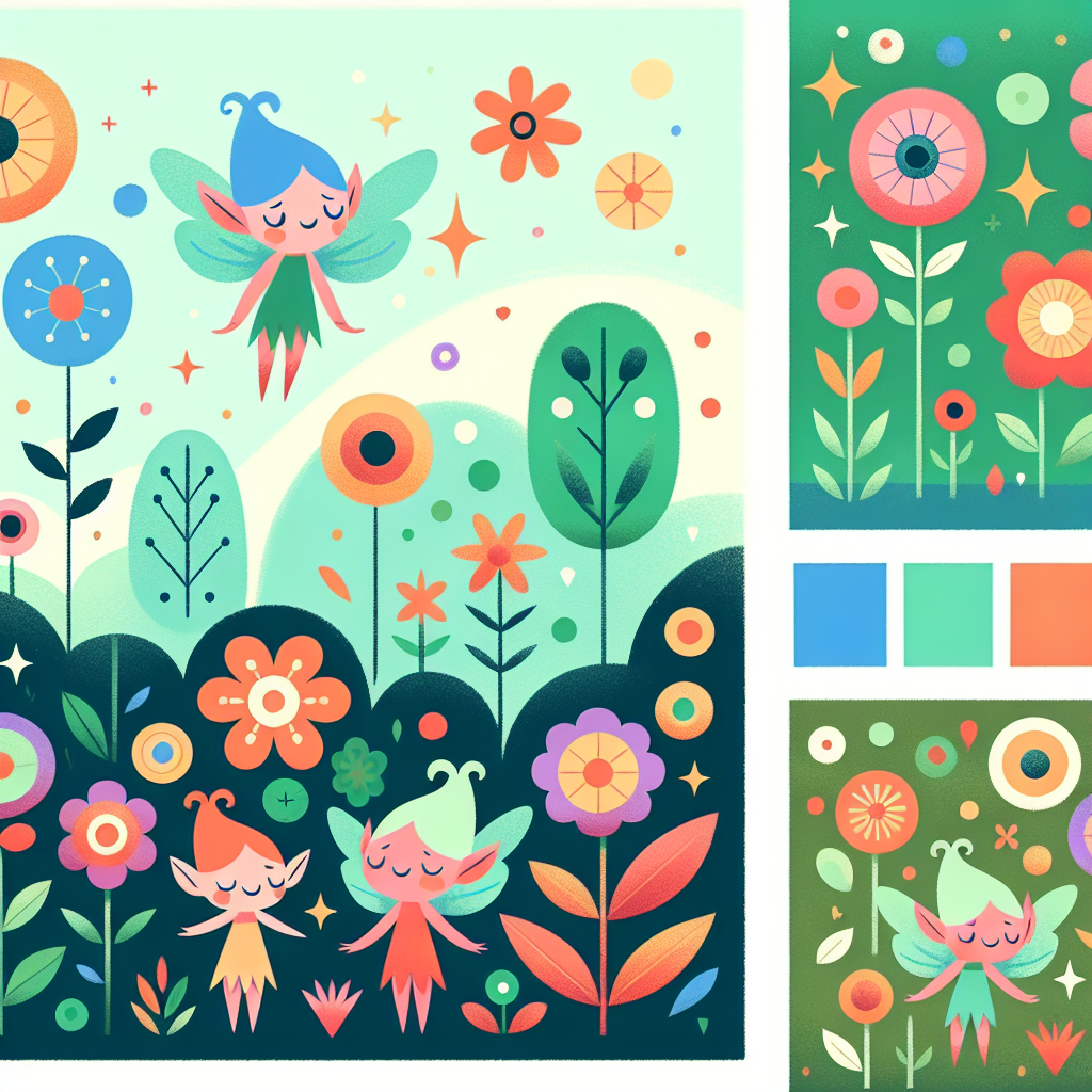 Garden Pixie Gathering Paint By Numbers Art