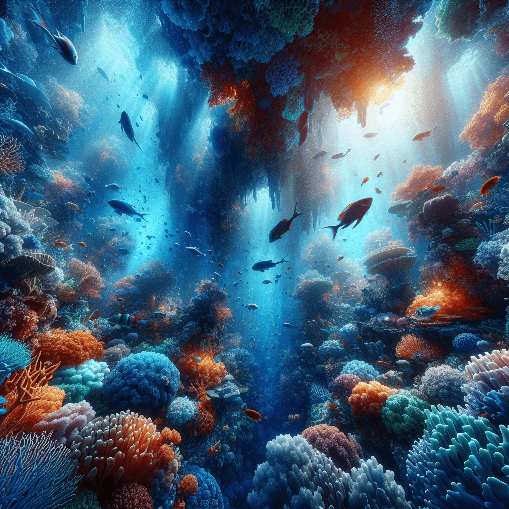 Blissful Coral Reef Paint By Numbers Art