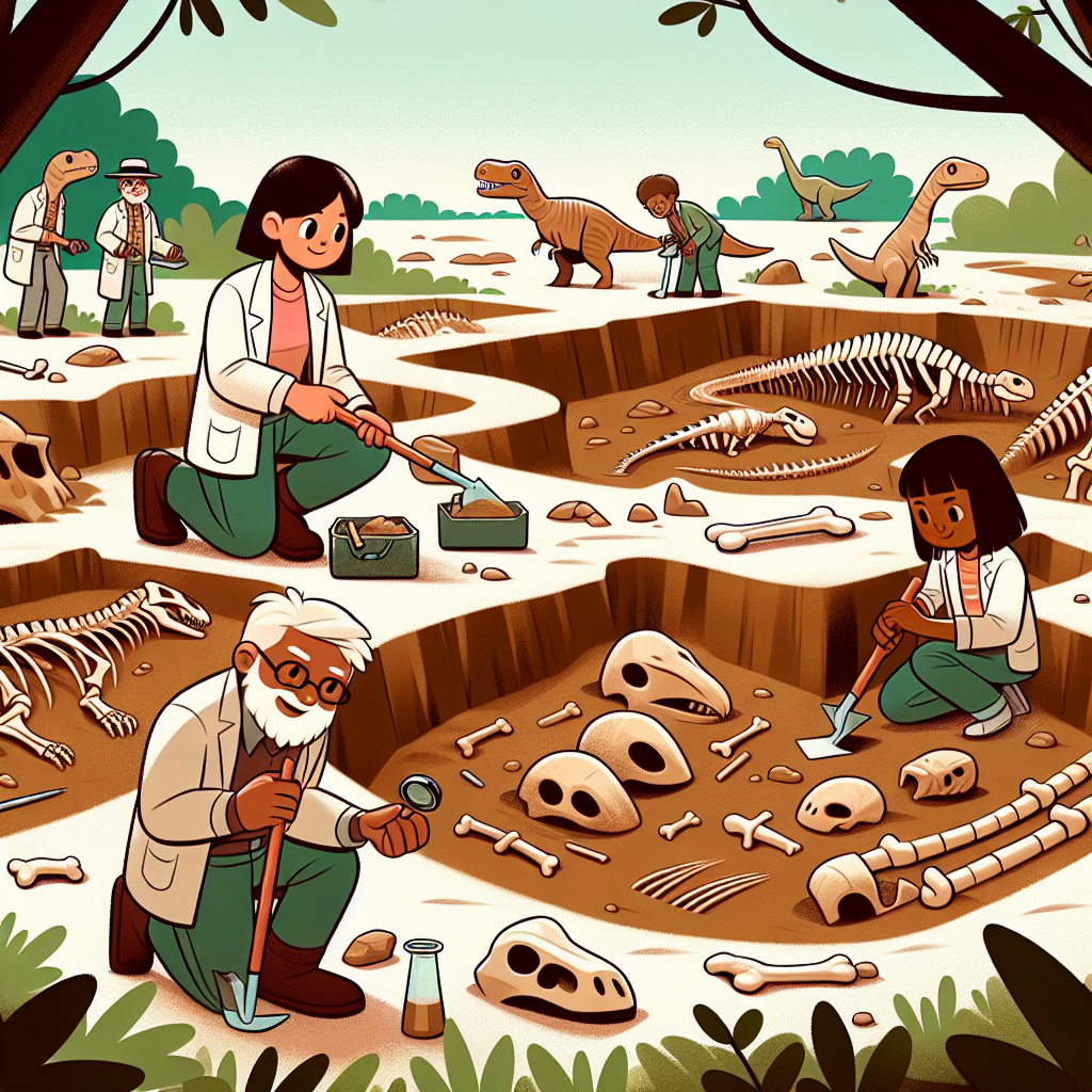 Dynamic Dinosaur Dig Number Painting