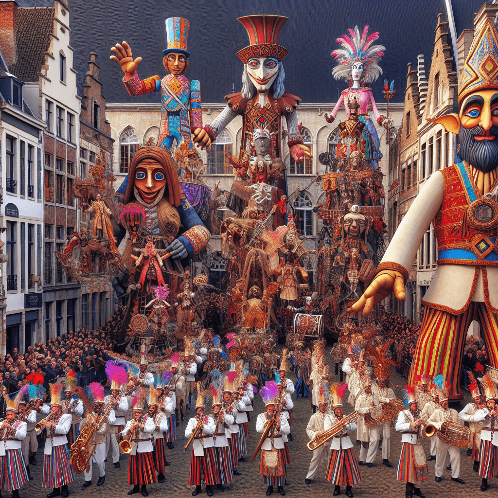 Festival Of Giants - Douai Painting By Numbers Kit