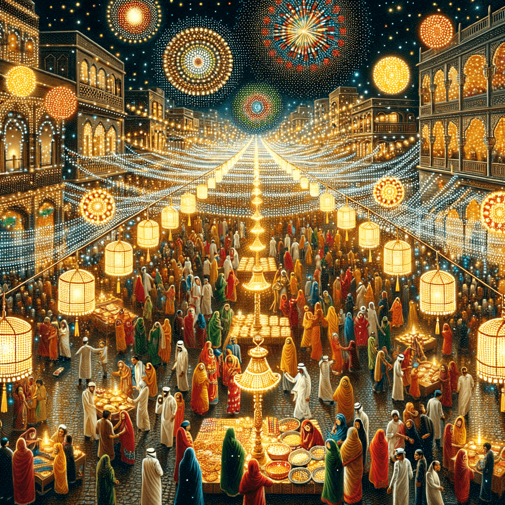 Diwali Festival Of Lights - Leicester, UK Numbered Painting Kits