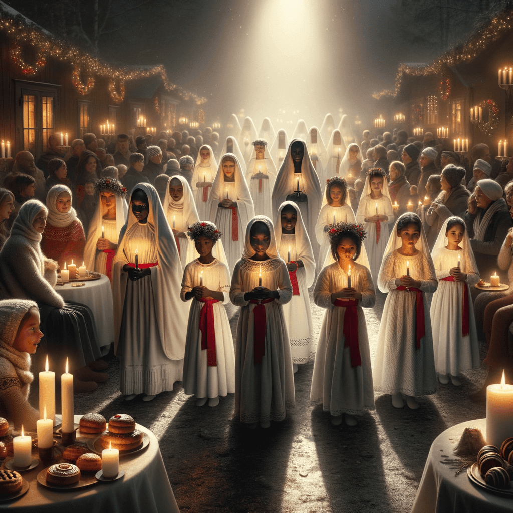 Feast Of St. Lucia - Sweden Paint By Numbers Art
