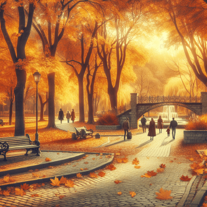 Nostalgic Autumn Park DIY Paint By Numbers