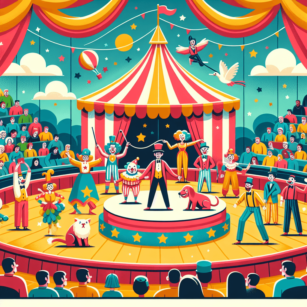 Circus Performer Extravaganza DIY Paint By Numbers