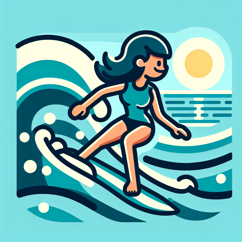 Ocean Wave Surfer Paint By Color