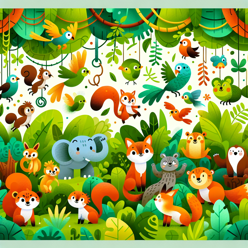 Jungle Jamboree Celebration Paint By Numbers Art