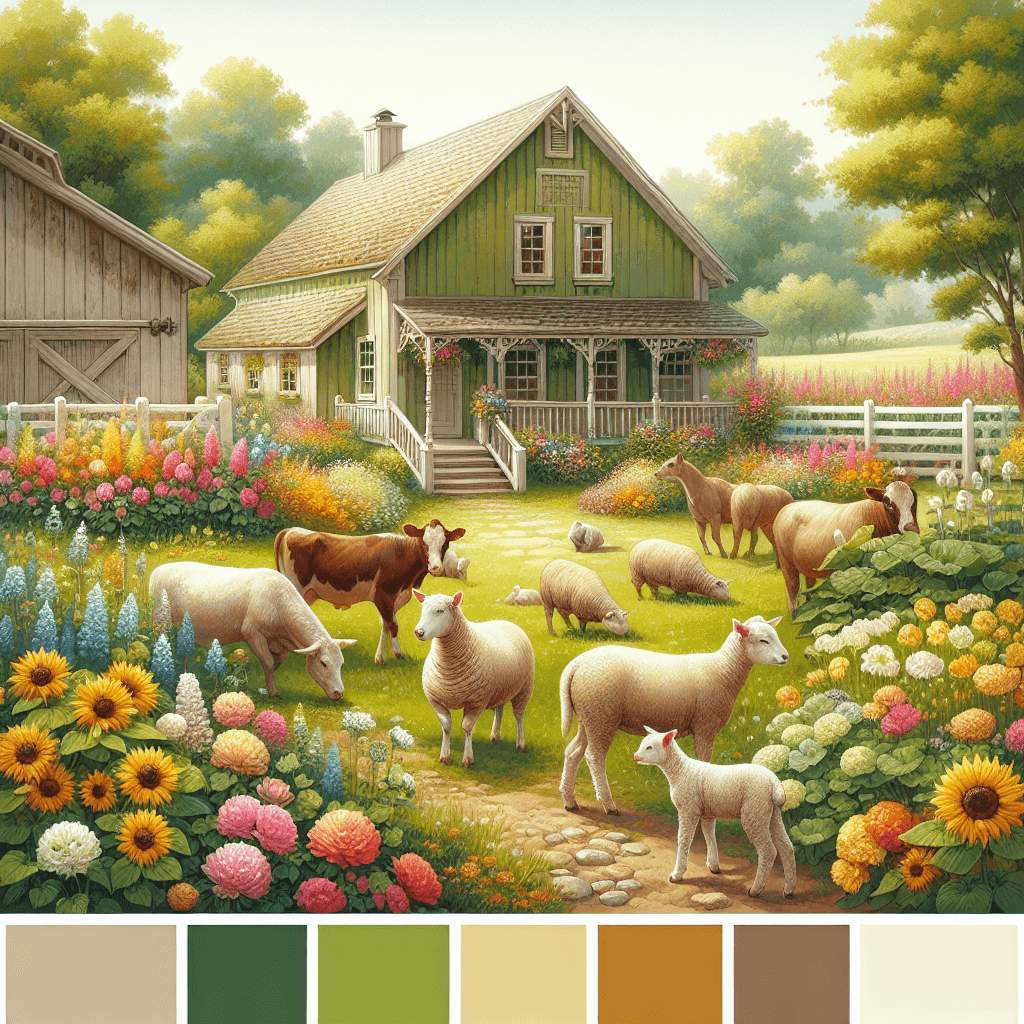 Charming Farmhouse Adventure Painting Number Kit