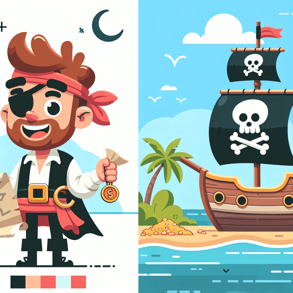 Adventure On Pirate Island Paint By Numbers Art