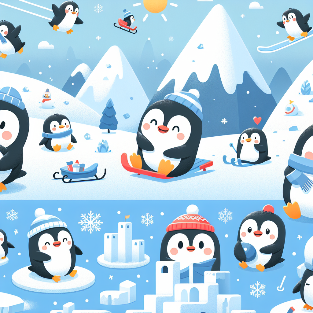 Penguin's Polar Adventure Paint By Color