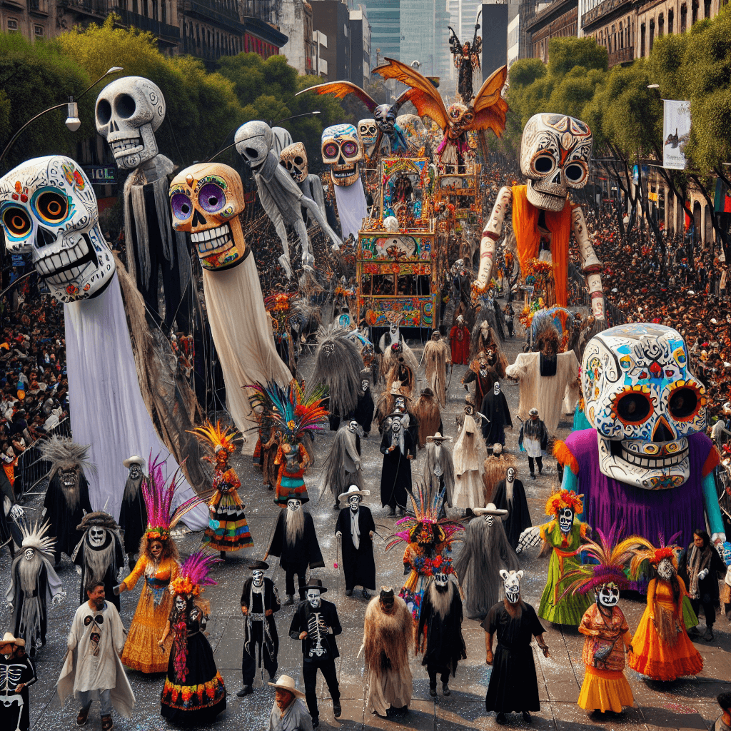 Día De Muertos Parade - Mexico Number Painting