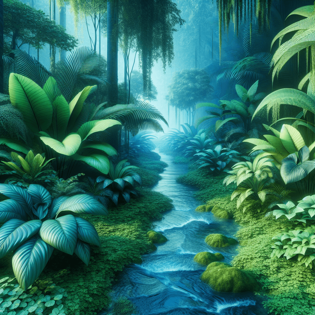 Ethereal Jungle Oasis Number Painting