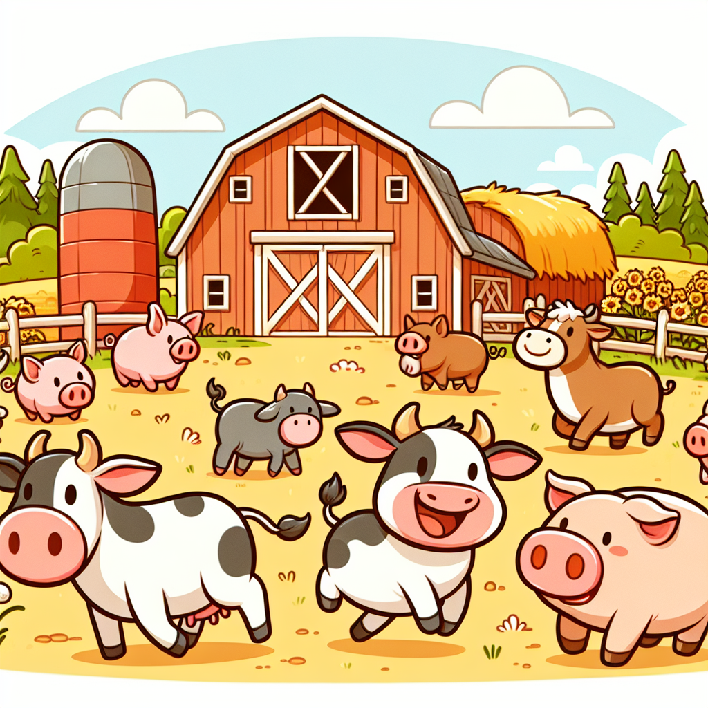 Adorable Farmyard Frolic Painting By Numbers Kit