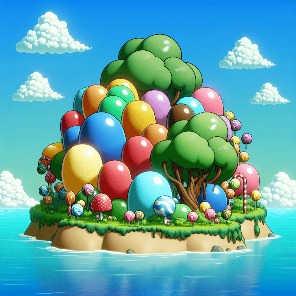 Jolly Jellybean Island DIY Paint By Numbers