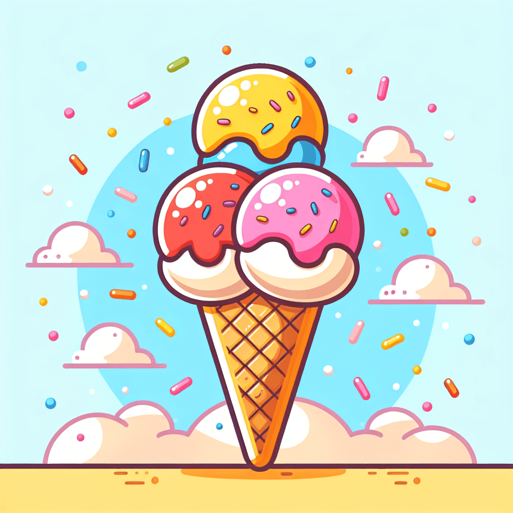 Bubbly Ice Cream Paint By Number