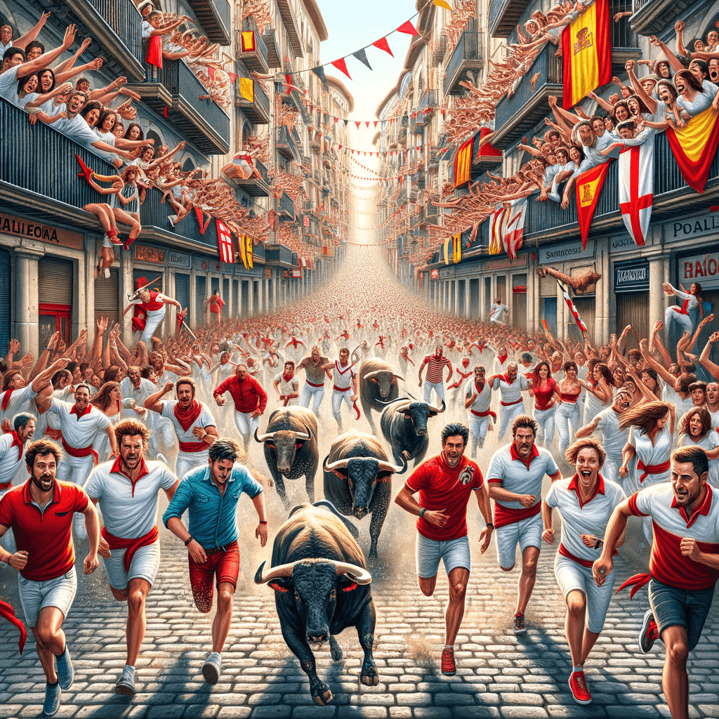 Festival Of San Fermin - Spain Paint By Color