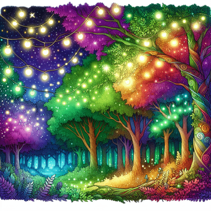 Magical Fairytale Forest Painting By Numbers Kit