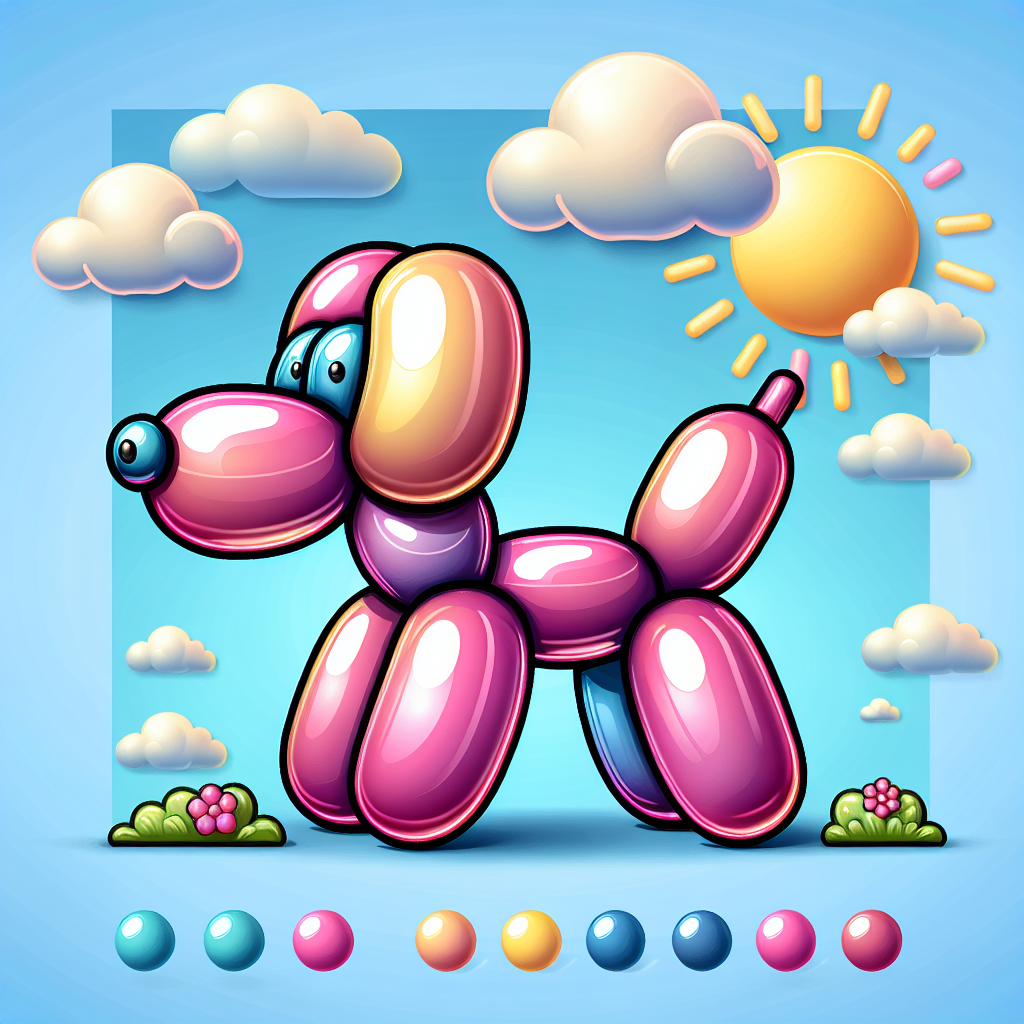Happy Balloon Animal Painting By Numbers Kit