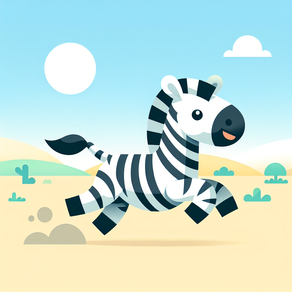 Zippy Zebra Zing Paint By Numbers