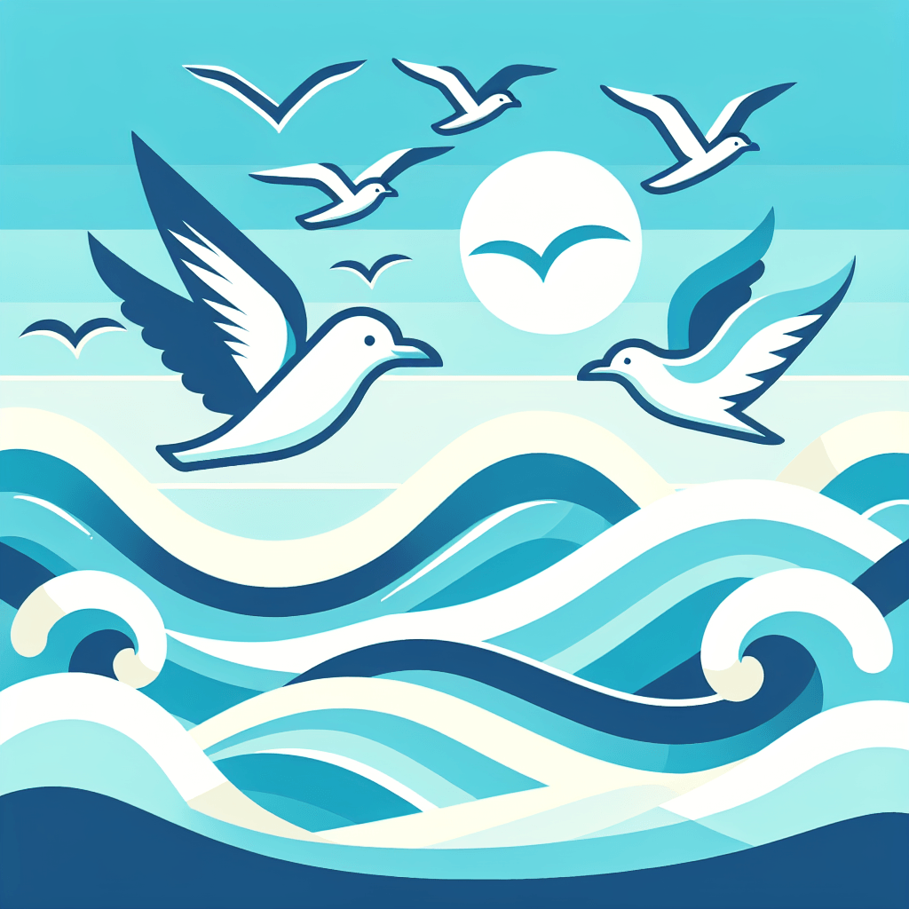 Spirited Seagulls Paint By Number