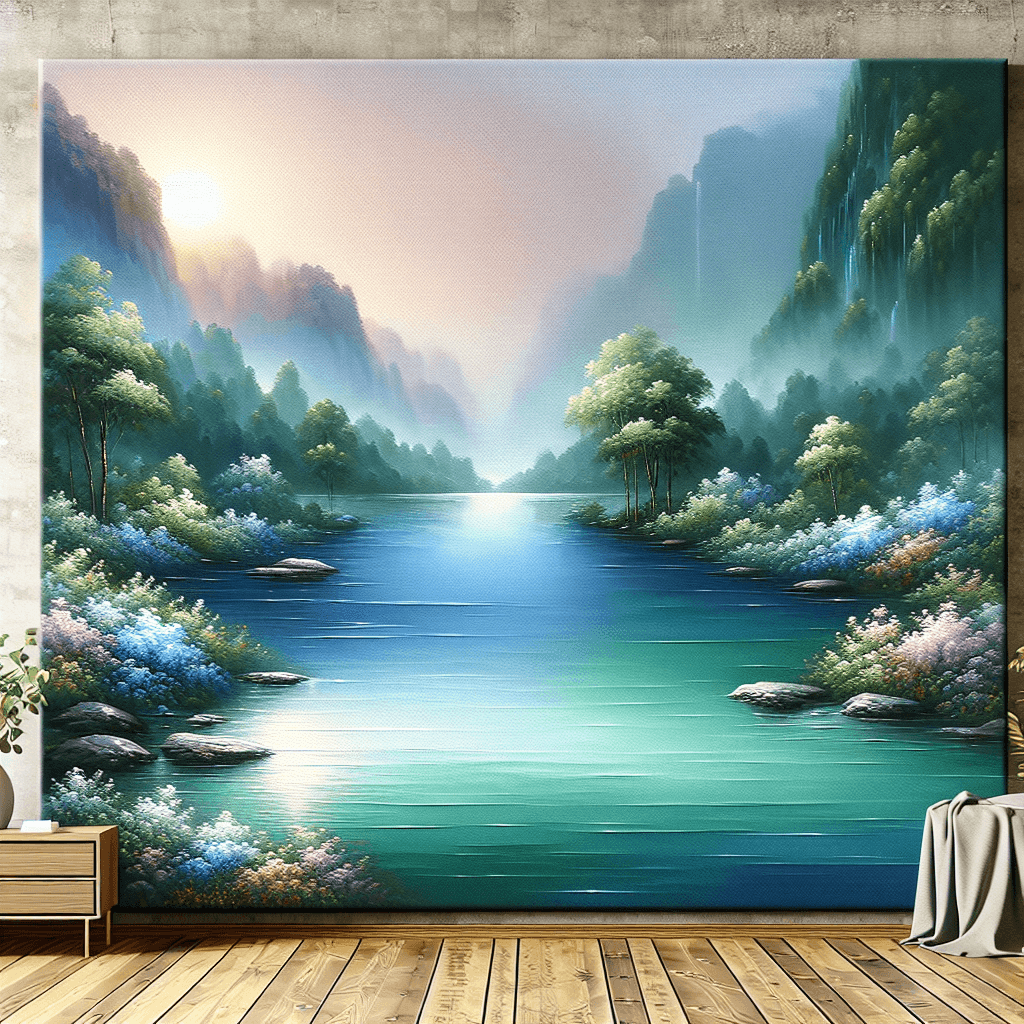 Calm River Retreat Paint By Number