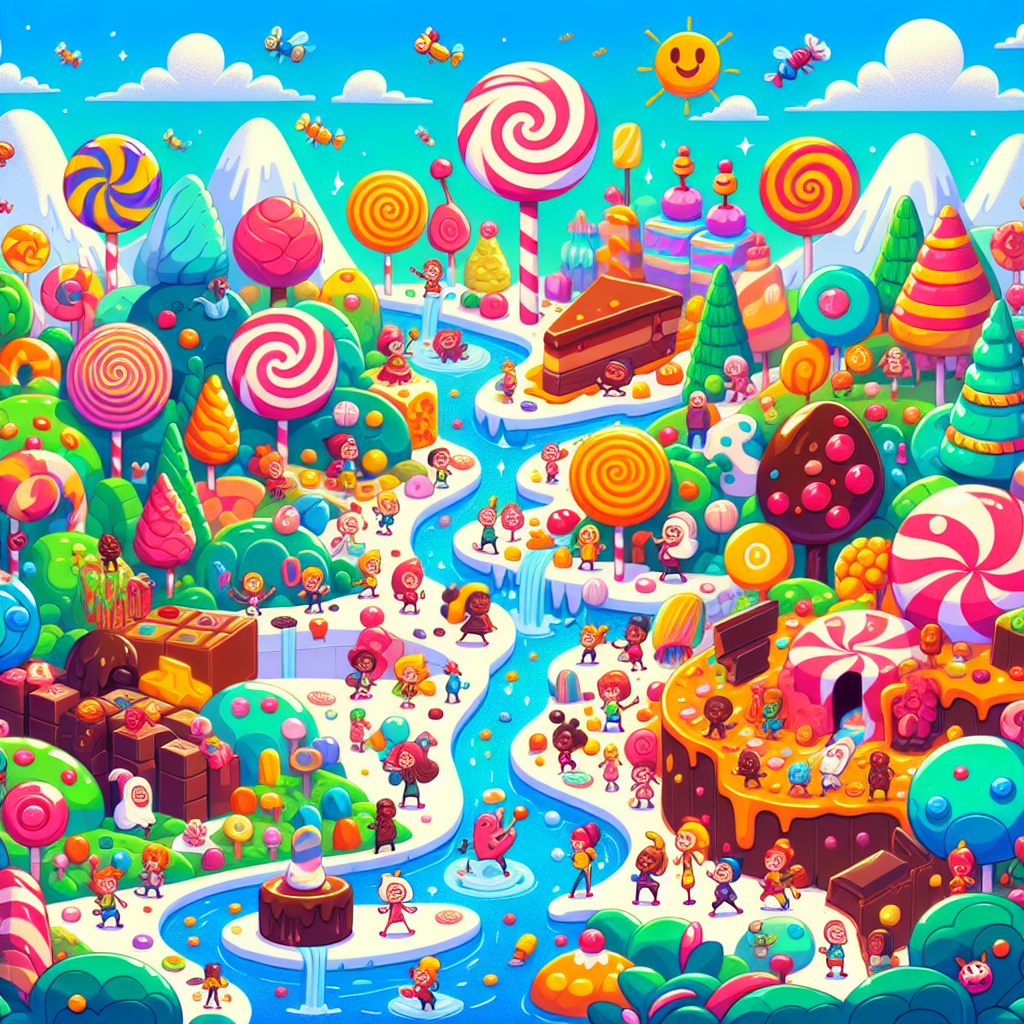 Cheery Candyland Adventure Painting Number Kit