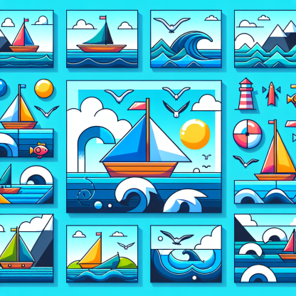 Sailing Adventure Seas Paint By Color