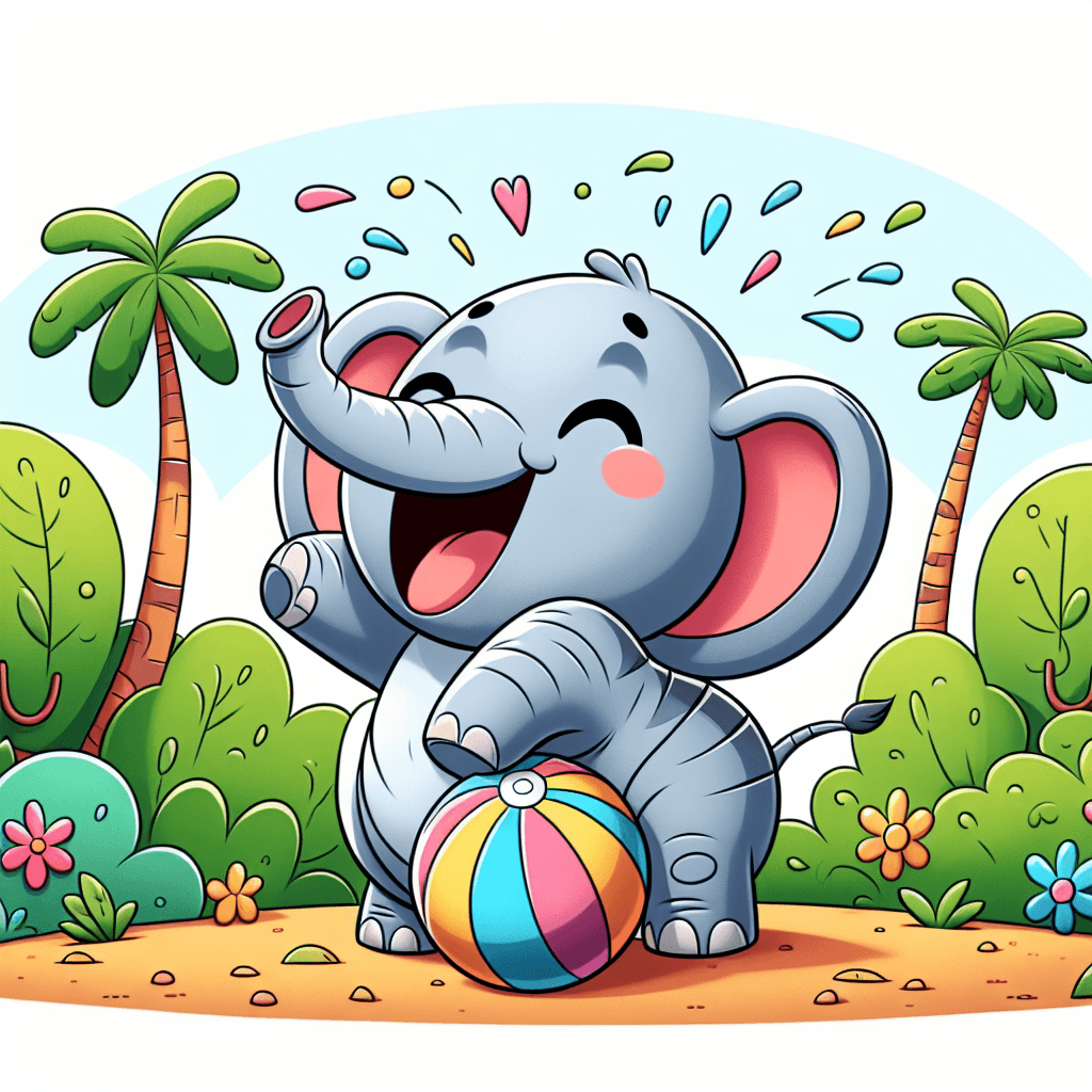 Energetic Elephant Paint By Number