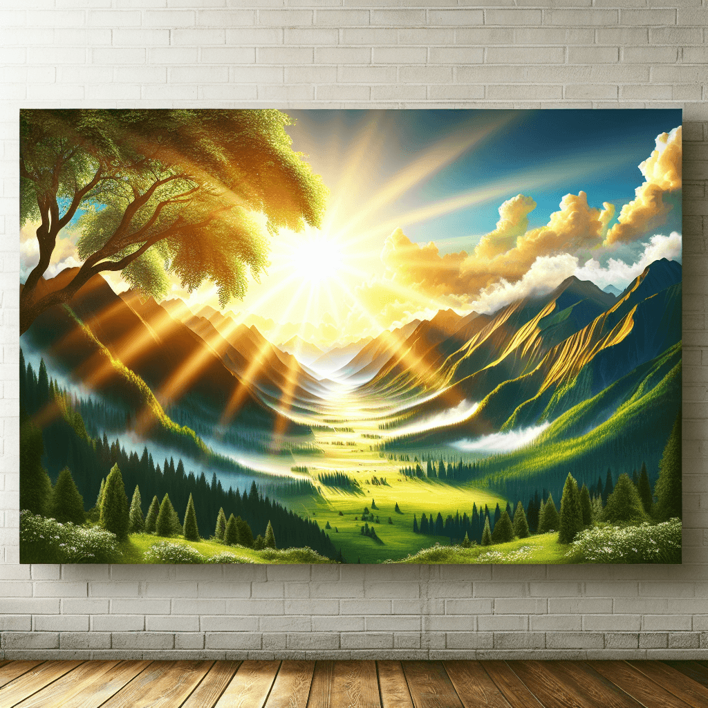 Sundrenched Valley Painting By Numbers Kit