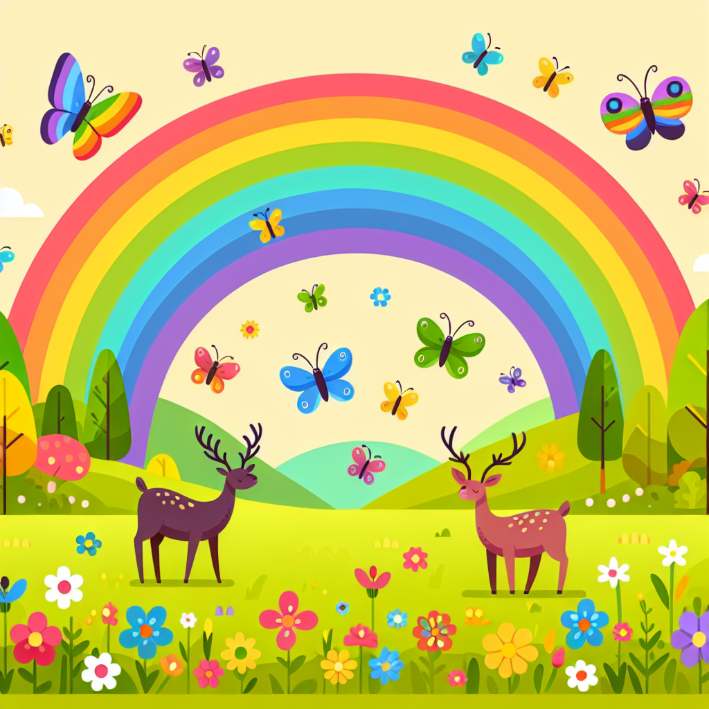Nature's Rainbow Symphony Paint By Numbers