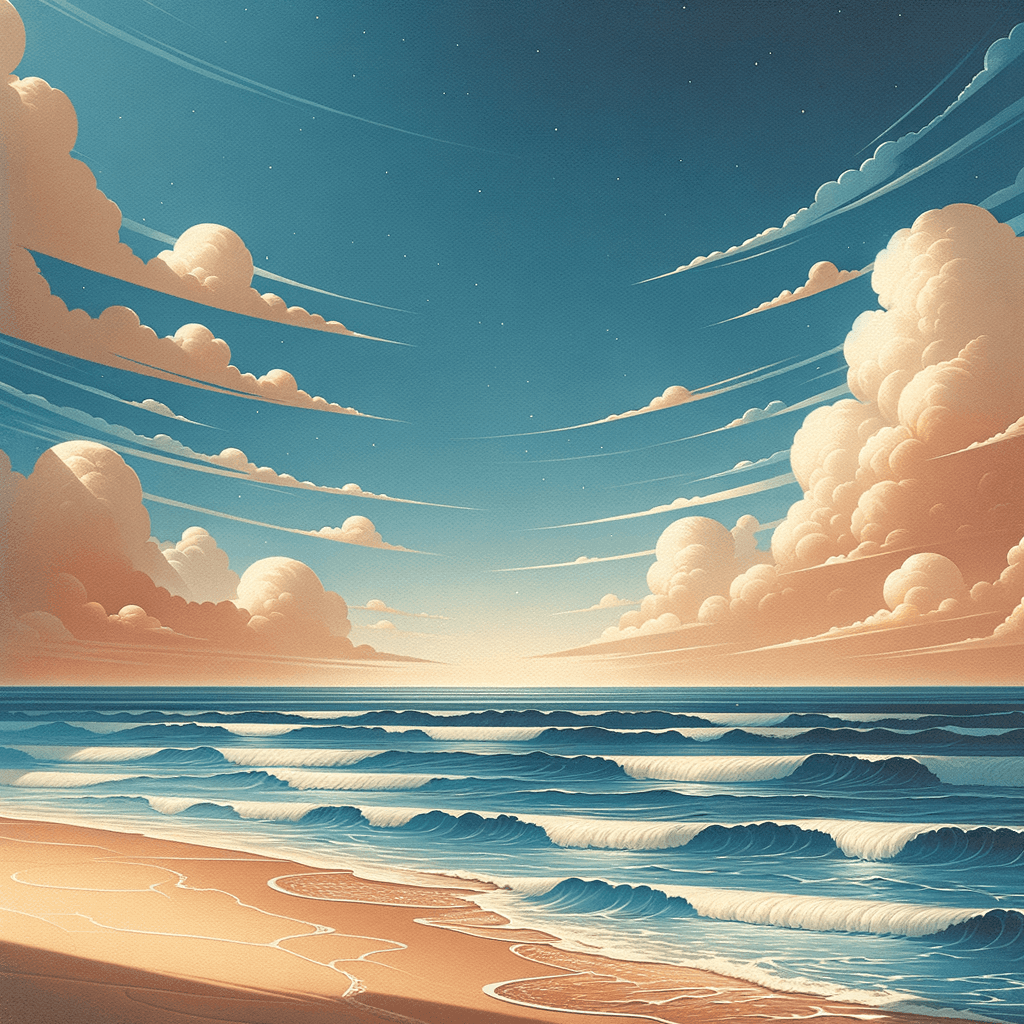Soothing Coastal Waves Paint By Number