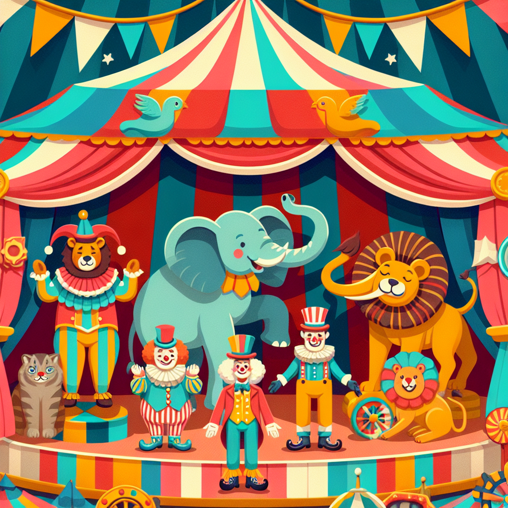 The Great Animal Circus Painting Number Kit