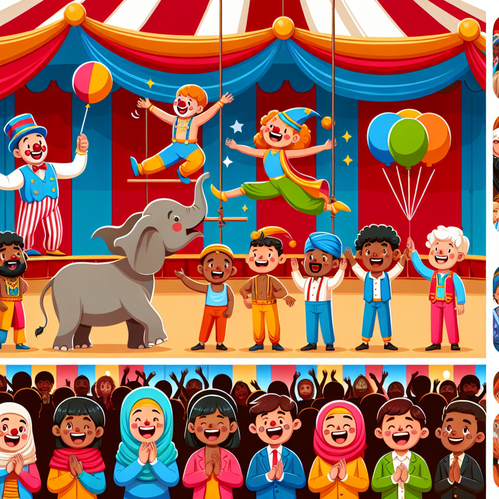 Silly Circus Adventure DIY Paint By Numbers