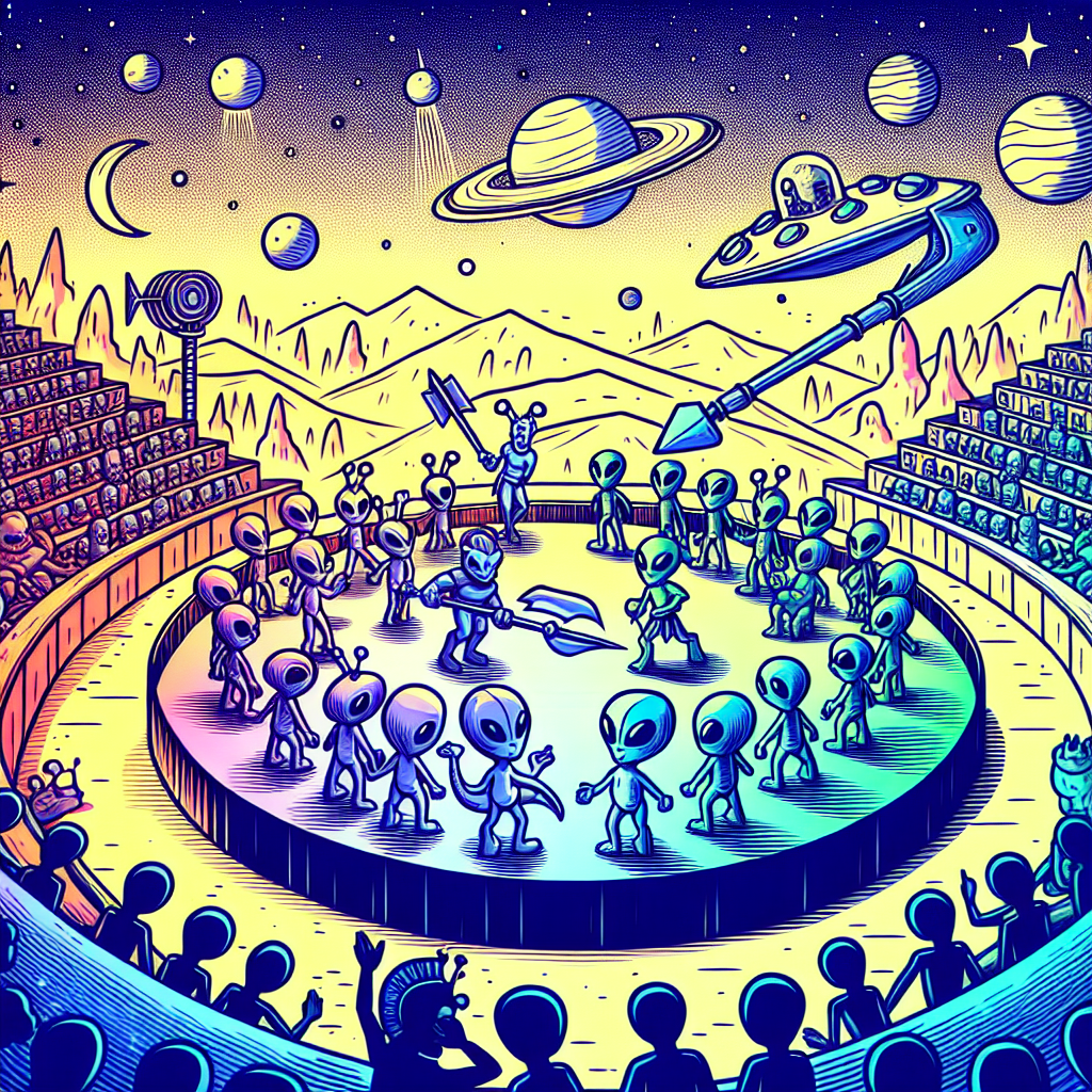 Galactic Gladiator Games Number Painting