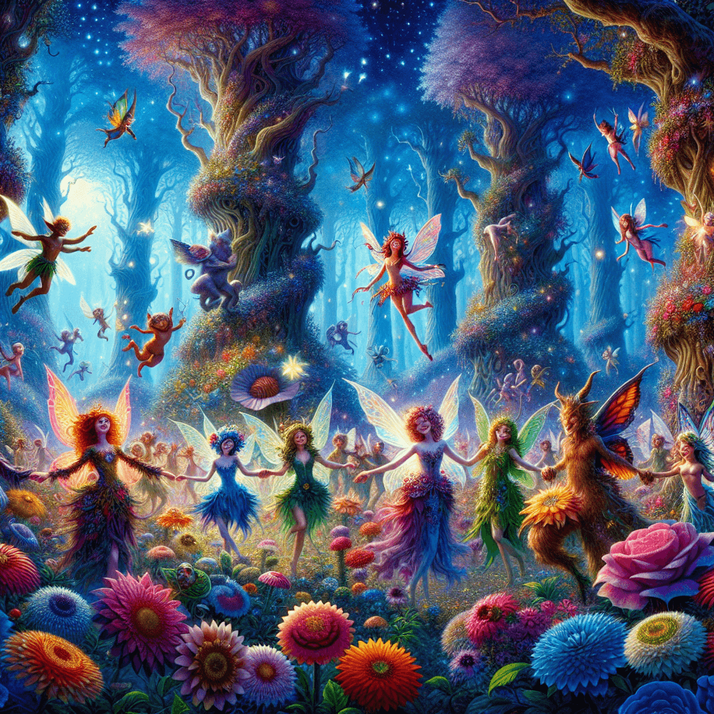Mystical Fairy Forest For Kids Number Painting