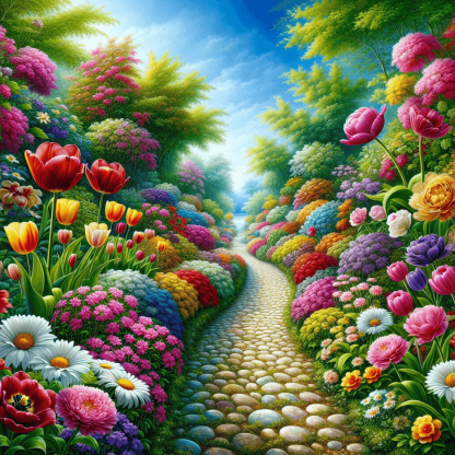 Garden Pathways Paint By Number