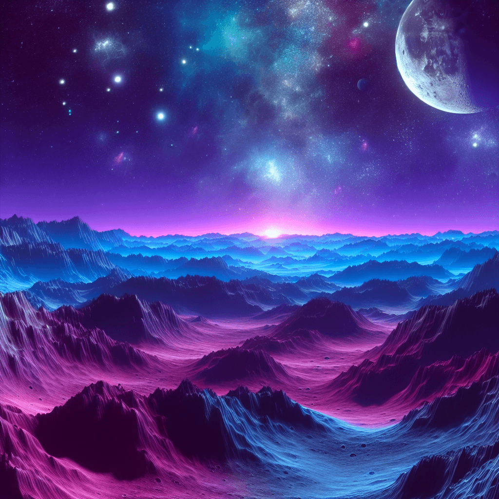 Lunar Landscape Adventure Paint By Numbers Kits