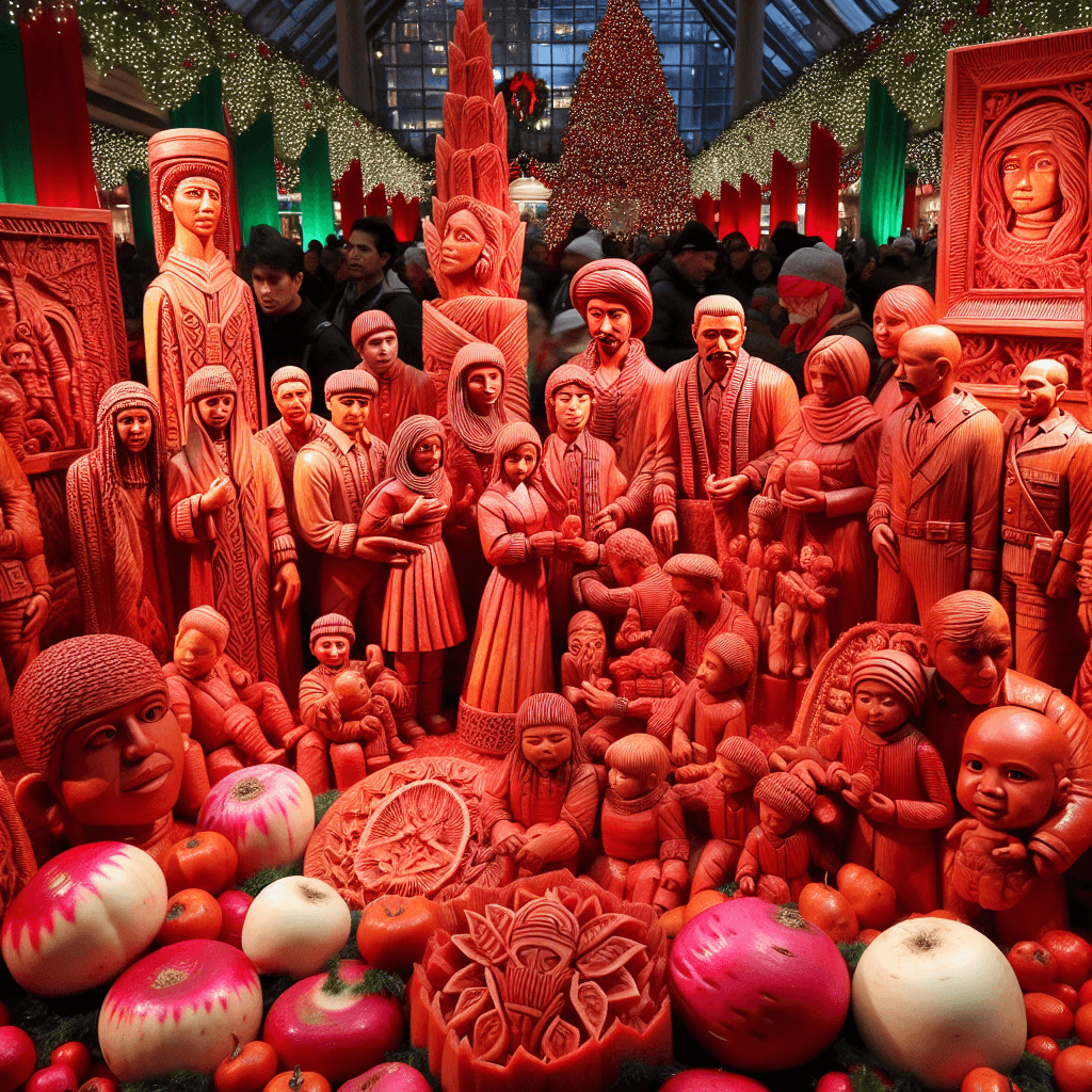 The Night Of The Radishes - Mexico Paint By Numbers Kits