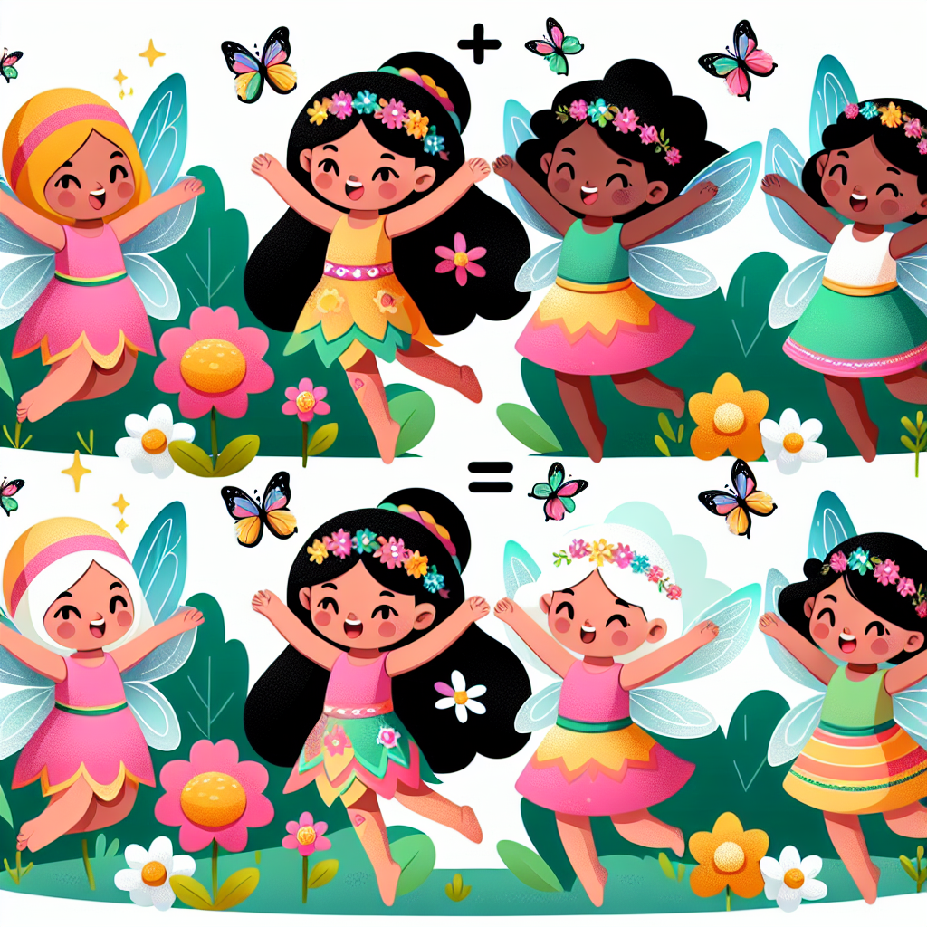 Colorful Flower Fairies Painting By Numbers Kit