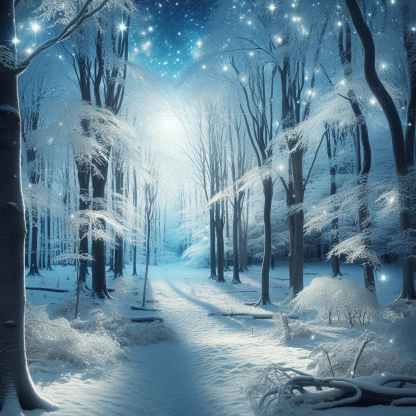 Winter Woodland Magic DIY Paint By Numbers