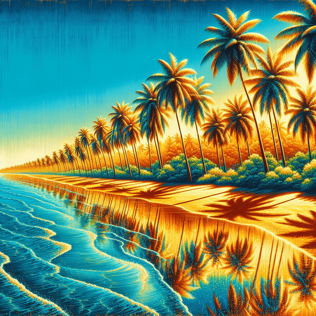 Elegant Tropical Escape Painting By Numbers Kit