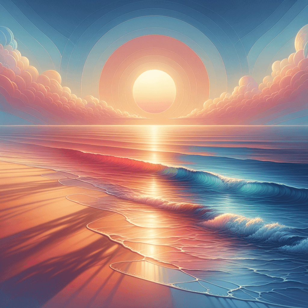 Ocean Waves At Dusk Painting By Numbers Kit
