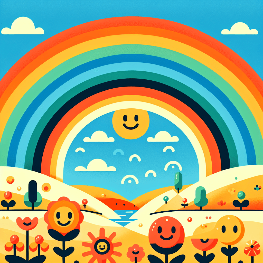 Lively Rainbow Adventure Paint By Numbers Kits