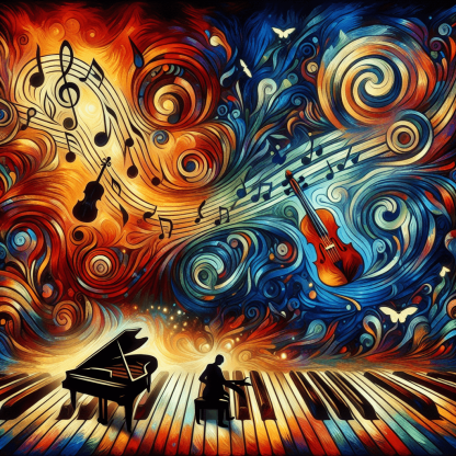 Harmonious Music Notes Painting Number Kit