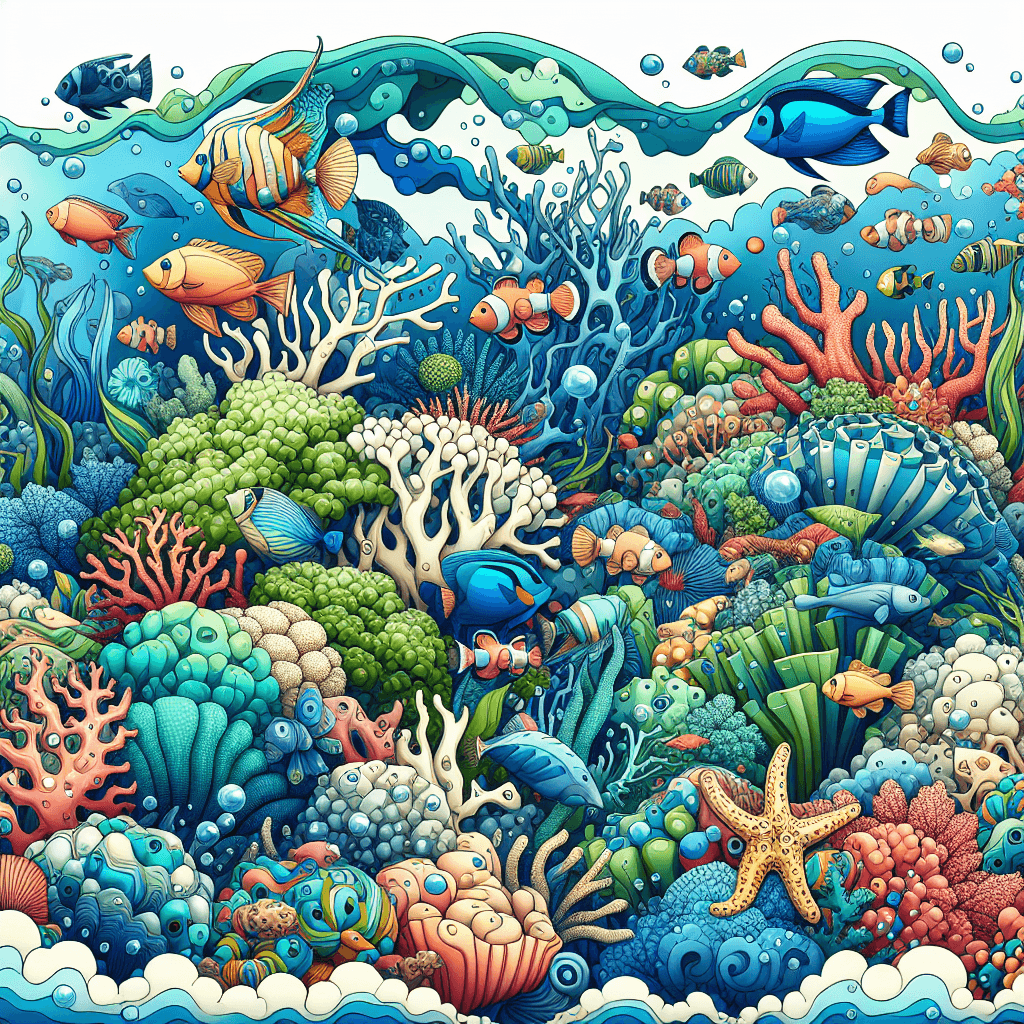 Aqua Marine Fantasy Paint By Number