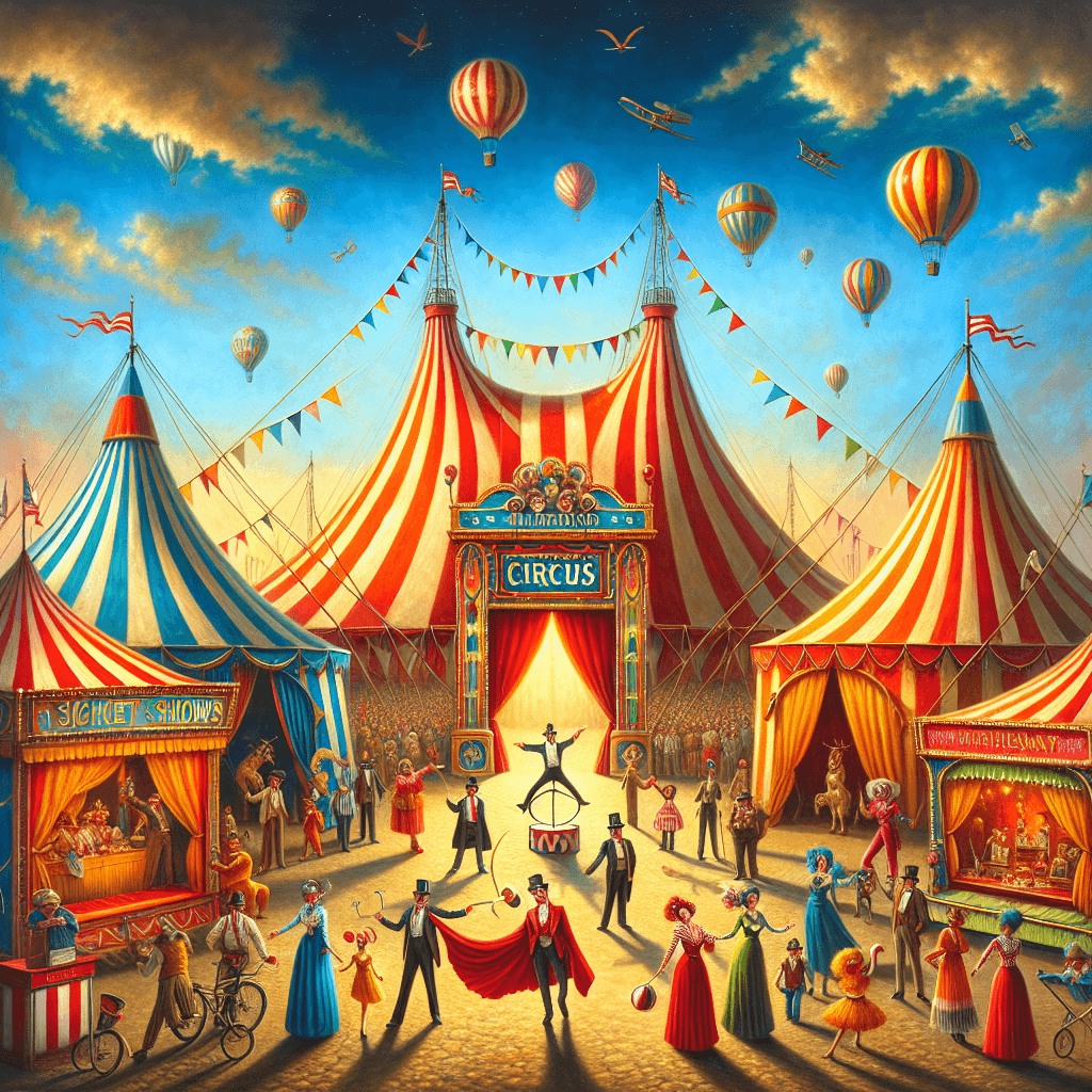 Nostalgic Vintage Circus Painting By Numbers Kit