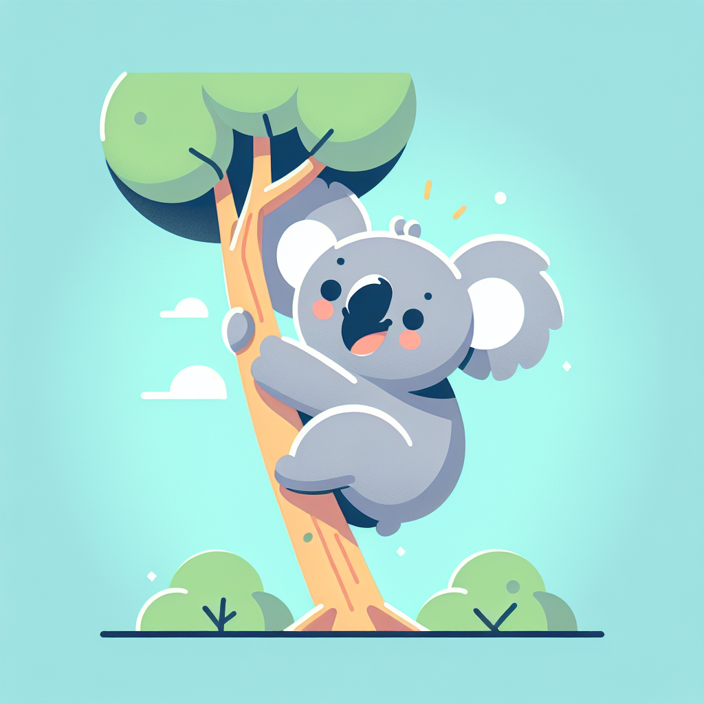 Mischievous Koala Climb Paint By Numbers