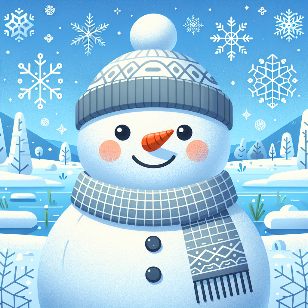 Sweet Snowman Paint By Numbers Art